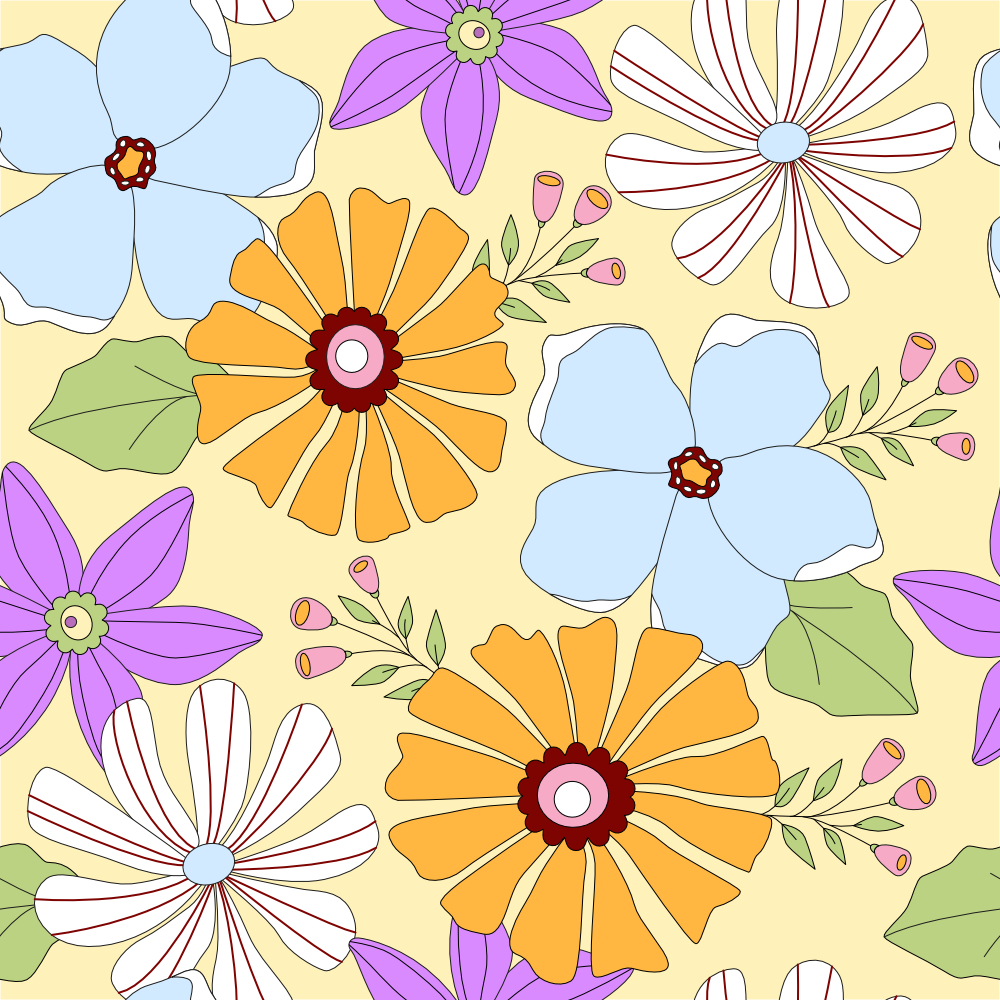 illustration of spring flowers